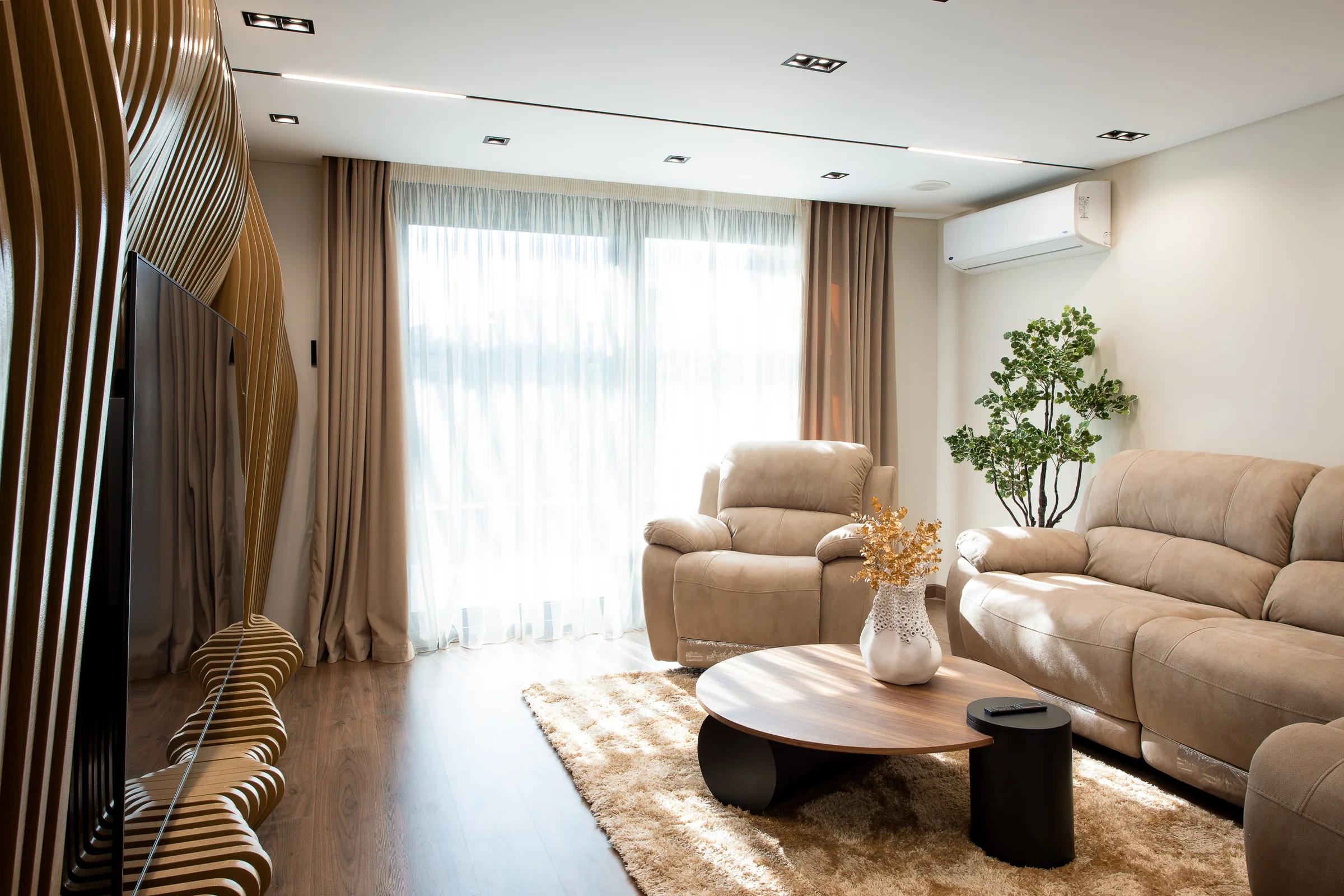 Living room from the window end.
